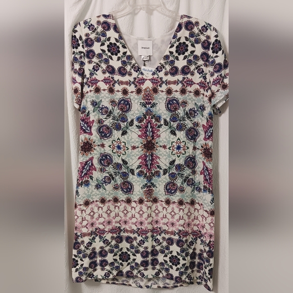 NWT Desigual Multicolor Patterned Mini Dress Size 46 - Picture 4 of 14